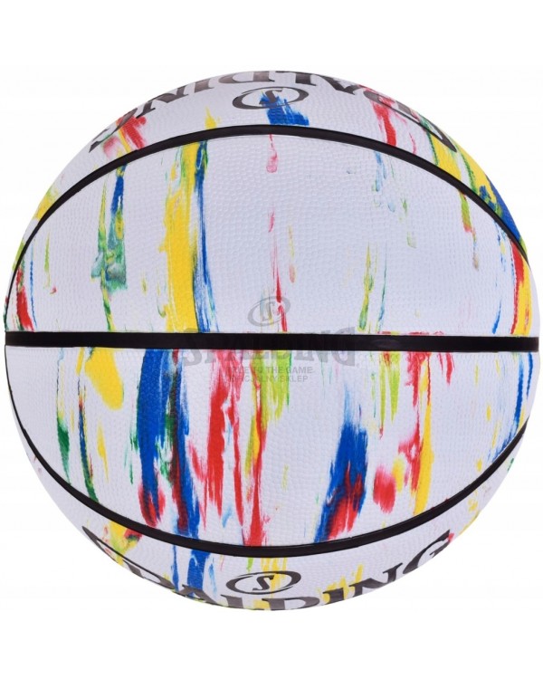 Баскетбольний м'яч Spalding Marble White Red Blue R. 7. SPALDING MARBLE БАСКЕТБОЛЬНИЙ М'ЯЧ 7 STREETBALL