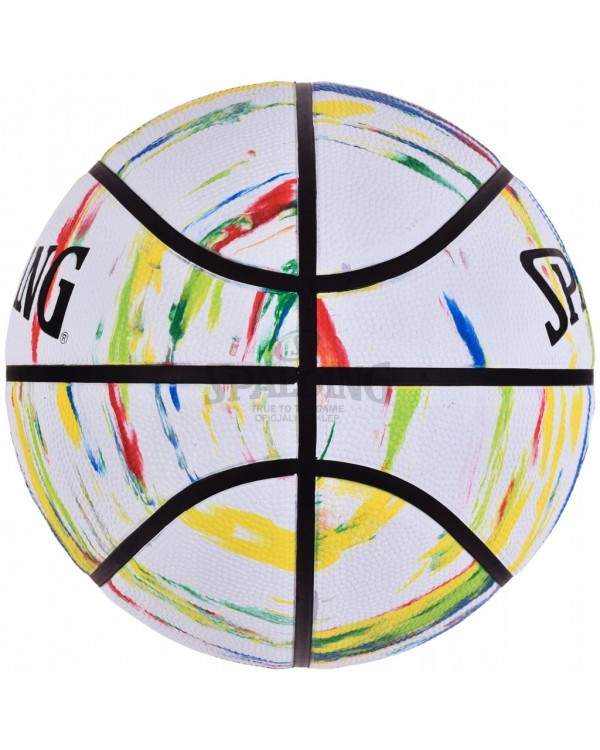 Баскетбольний м'яч Spalding Marble White Red Blue R. 7. SPALDING MARBLE БАСКЕТБОЛЬНИЙ М'ЯЧ 7 STREETBALL