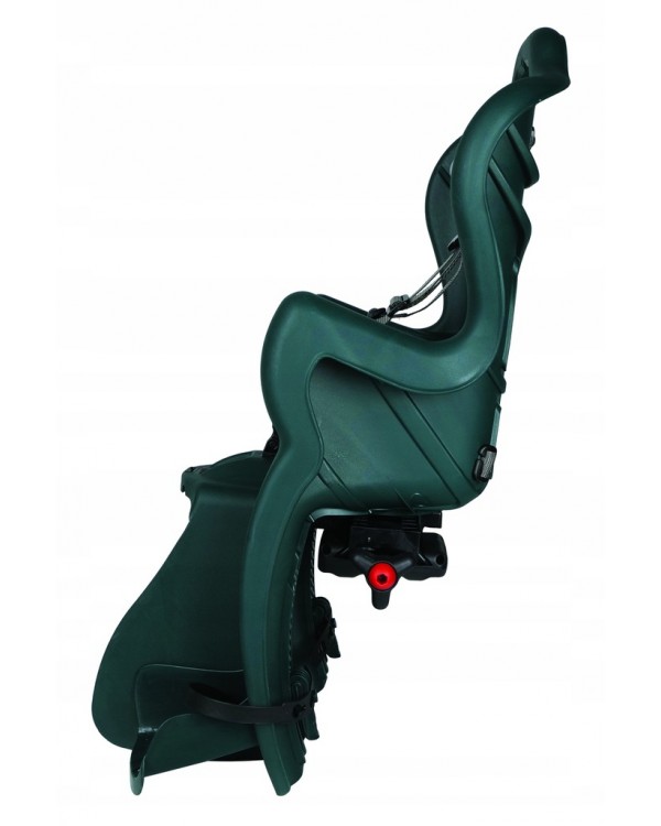 Велосипедне сидіння bellelli B-ONE Clamp Lux відтінки зеленого. BELLELLI B-ONE LUX ВЕЛОСИПЕДНЕ СИДІННЯ БАГАЖНА СТІЙКА ДО 22 КГ