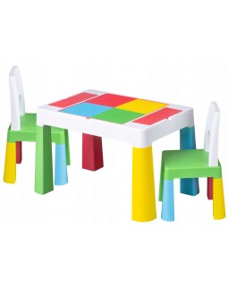 Комплект Tega Baby Multifun столик і два стільчика Multicolor MF-001-134 1+2
