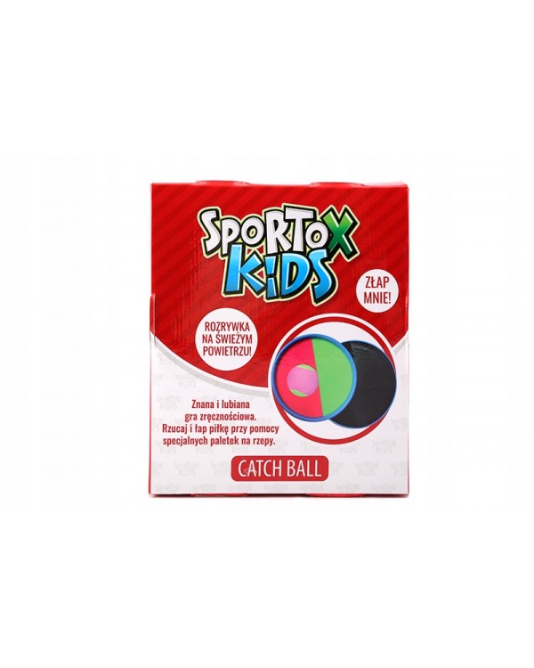 Ракетки на липучці Artyk Catch Ball Sportox Kids. Аркадна гра ракетки на липучці Artyk Catch Ball Sportox Kids 3+