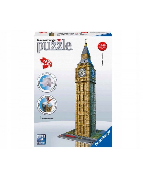 Puzzle 216 el. 3D Big Ben Ravensburger PR-125548. RAVENSBURGER 3D BIG BEN 216el Anglia 125548