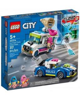 LEGO City 60314 поліційна погоня за фургоном з морозивом. LEGO CITY ПОЛІЦІЙНА ПОГОНЯ ЗА ФУРГОНОМ 60314