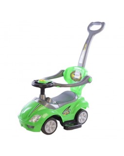 Baby Mix UR-FLB 301 зелений. Ходунки штовхач ходунки 3в1 іграшковий автомобіль з ручкою