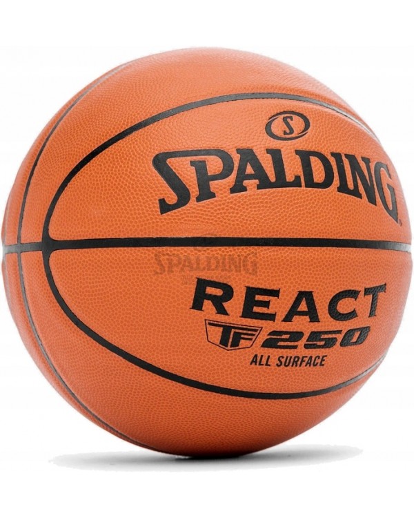 Баскетбольний м'яч Spalding TF-250 React R. 6 R. 6. SPALDING TF250 6 БАСКЕТБОЛЬНИЙ М'ЯЧ ШКІРА IN / OUT