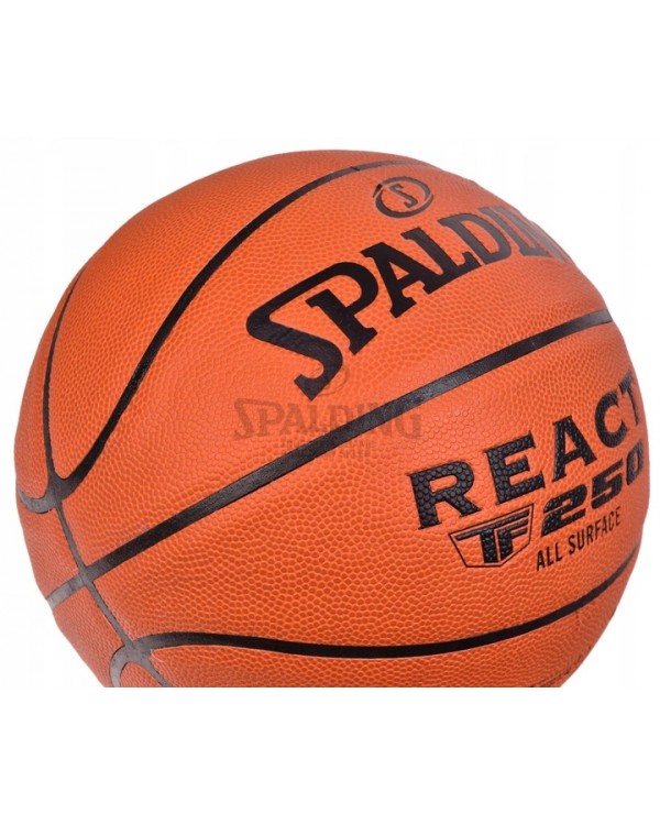 Баскетбольний м'яч Spalding TF-250 React R. 6 R. 6. SPALDING TF250 6 БАСКЕТБОЛЬНИЙ М'ЯЧ ШКІРА IN / OUT