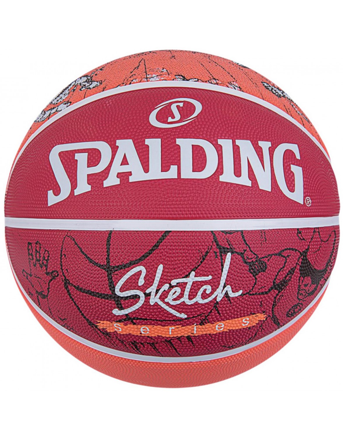 Баскетбольний м'яч Spalding Street Sketch Dribble R. 7. SPALDING SKETCH БАСКЕТБОЛЬНИЙ М'ЯЧ 7 STREETBALL