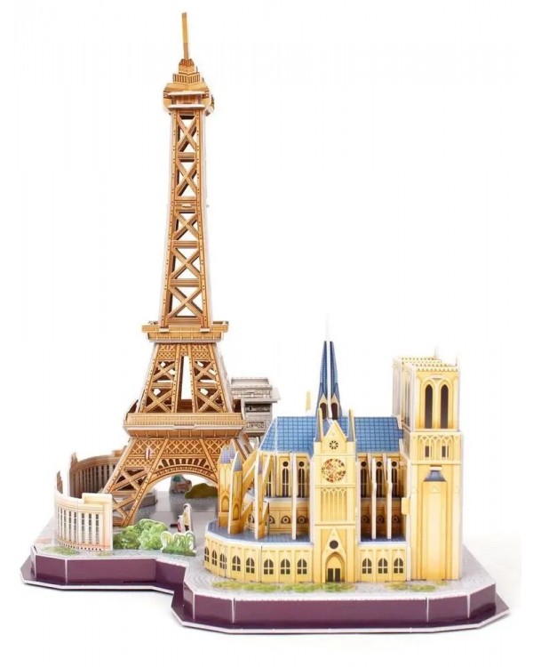 Cubic Fun Puzzle 3D Cityline Paris. CUBIC FUN PUZZLE 3D CITY LINE PARIS ПАРИЖ ЕЙФЕЛЕВА ВЕЖА 114 ЕЛЕМЕНТІВ