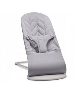 BABYBJORN-шезлонг BLISS Woven, світло-сірий. BABYBJORN Ліжечко DO 13 KG BLISS WOVEN PETAL QUILT LIGHT GREY