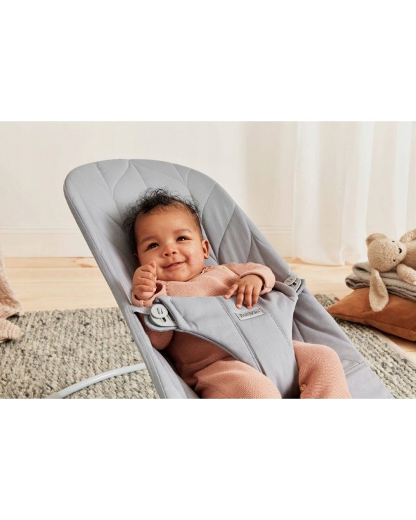 BABYBJORN-шезлонг BLISS Woven, світло-сірий. BABYBJORN Ліжечко DO 13 KG BLISS WOVEN PETAL QUILT LIGHT GREY