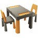Комплект Teggi Tega Baby Multifun столик и два стульчика Graphite-Mustard 1+2 TI-011-172 5905489408253