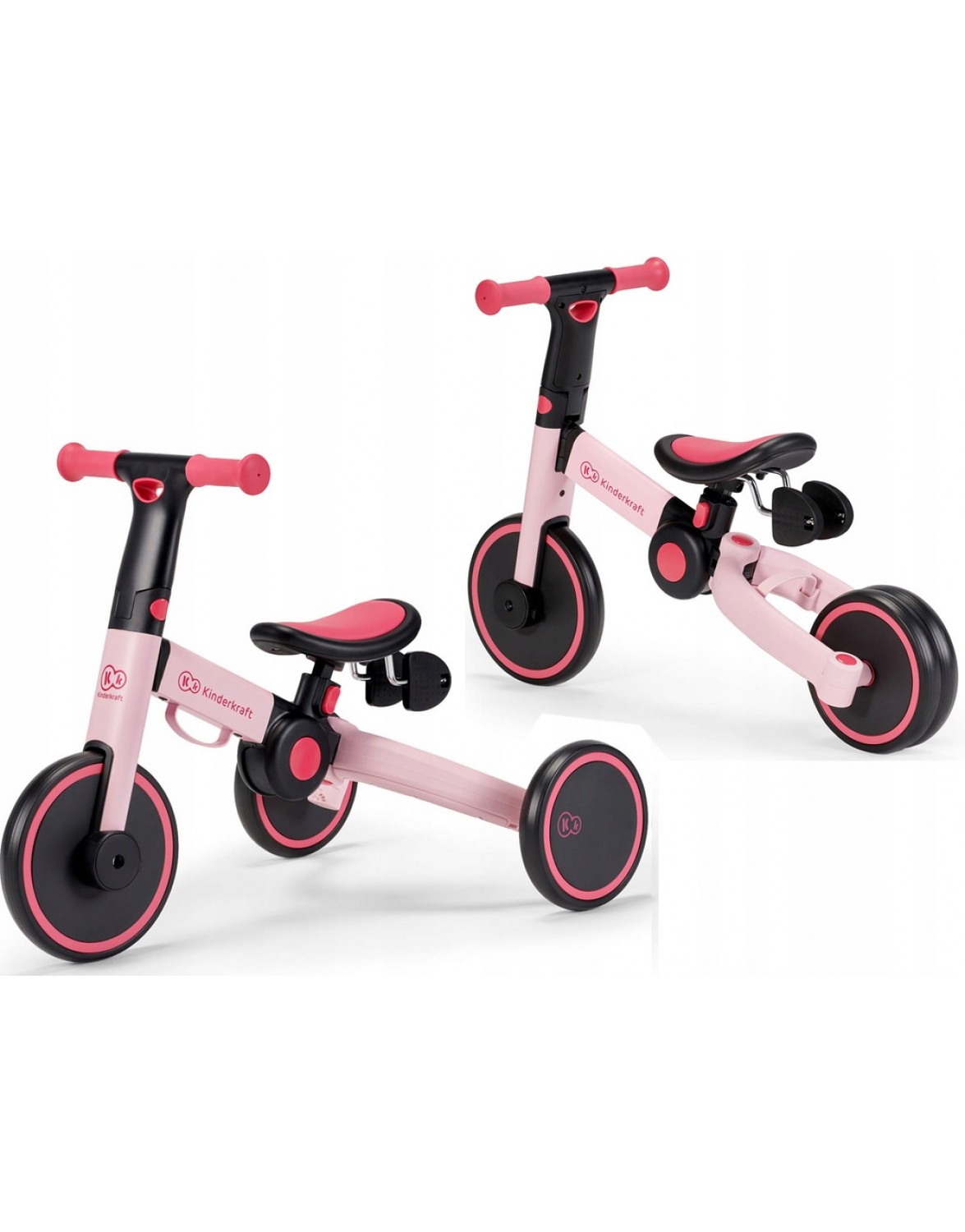 Триколісний велосипед 3 в 1 Kinderkraft 4trike Candy Pink KR4TRI00PNK0000 5902533916016