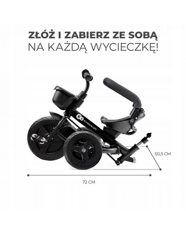 Триколісний велосипед Kinderkraft Aveo Malachite Grey KRAVEO00GRY0000 5902533922338