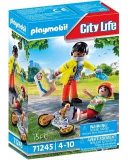 Playmobil City Life 71245 фельдшер з пацієнтом. Playmobil City Life 71245 фельдшер з пацієнтом