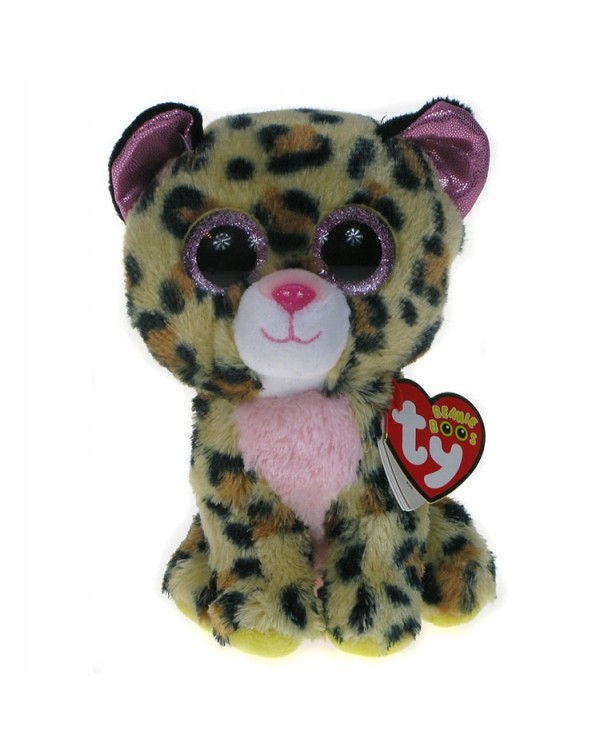 TY Beanie Boo's Leopard Livvie 15 cm. TY 63674 TY Beanie Boo's Leopard Livvie 15 cm