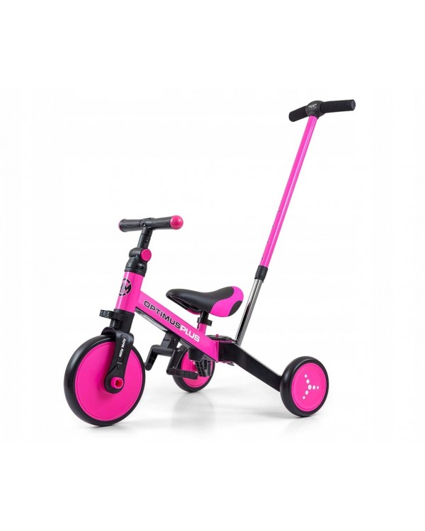 Трехколесный велосипед 4 в 1 Milly Mally Optimus Plus Pink 5901761128512
