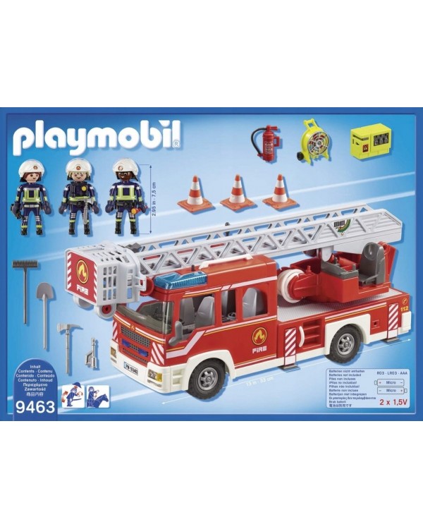 Пожежна машина Playmobil зі сходами 9463. ПОЖЕЖНА МАШИНА PLAYMOBIL ЗІ СХОДАМИ 9463