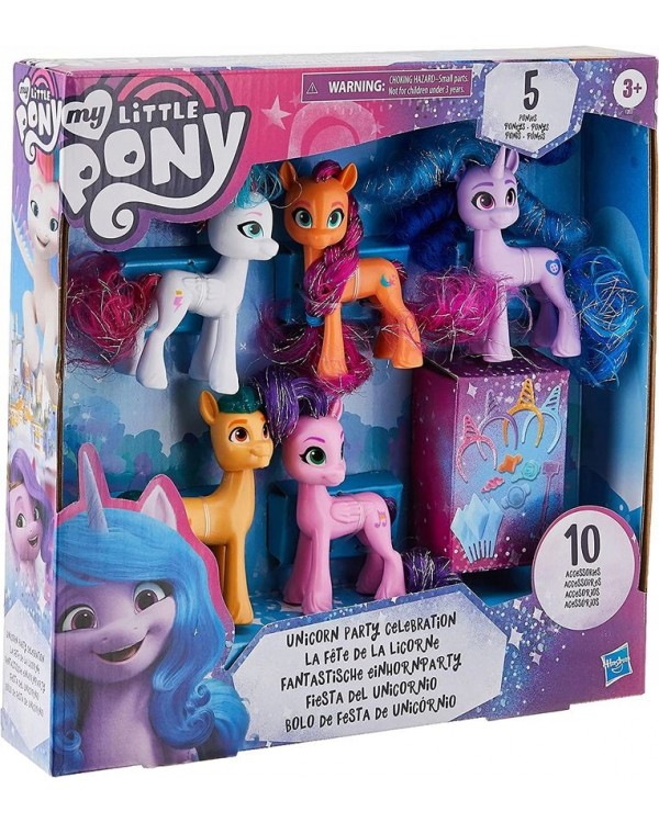 Hasbro My Little Pony New Generation 10 el. МІЙ МАЛЕНЬКИЙ ПОНІ ЄДИНОРІГ 5 ПОНІ НАБІР ПОНІ