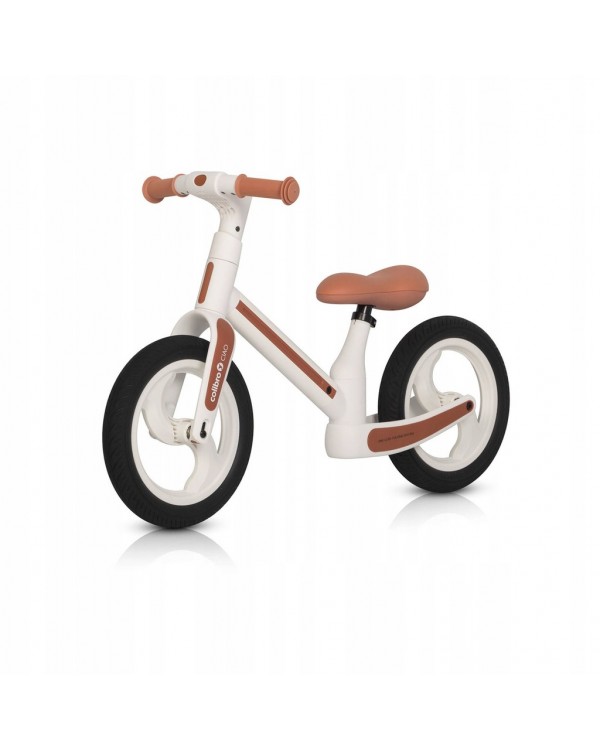 Біговий велосипед Colibro дитячий біговий велосипед Tremix Ciao Colibro 12" бежевий, білий, коричневий. Colibro CIAO легкий безпечний беговел