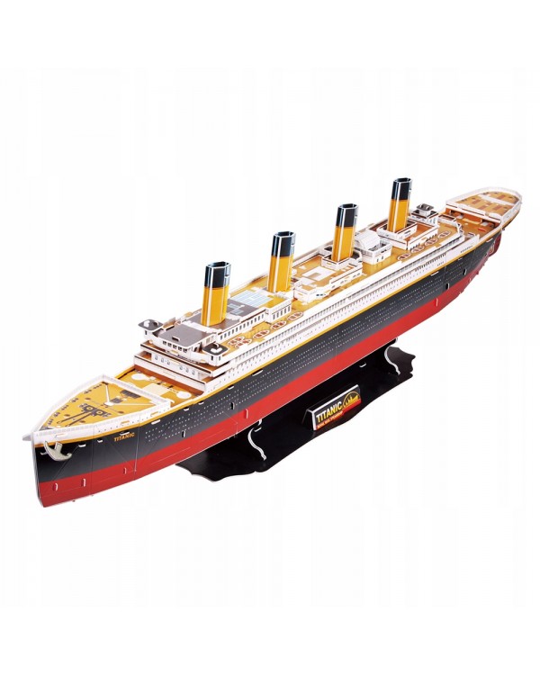 3D головоломка Титанік великий Cubicfun DA-01565. 3D ГОЛОВОЛОМКА КОРАБЕЛЬ ТИТАНІК НАБІР XXL 113EL