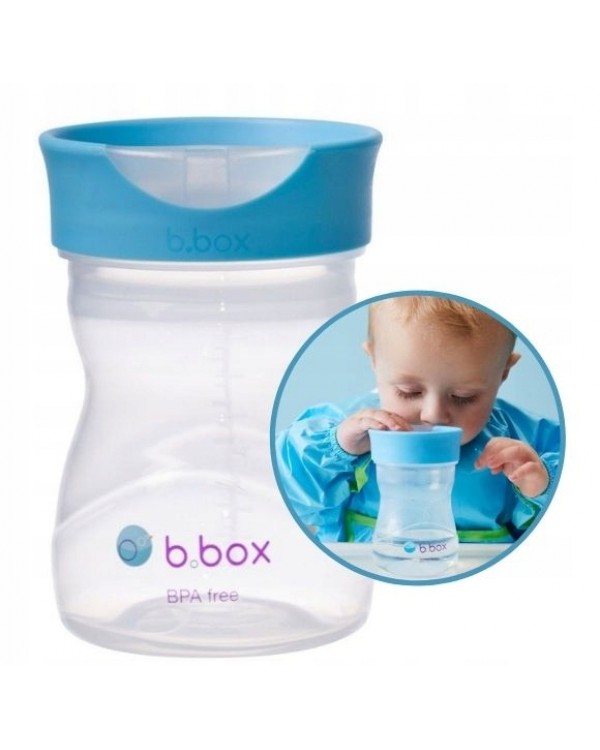 Тренувальна чашка B. Box 240 мл BB00630 синій. B. BOX дитяча питна навчальна пластикова чашка тренувальна чашка 240 мл