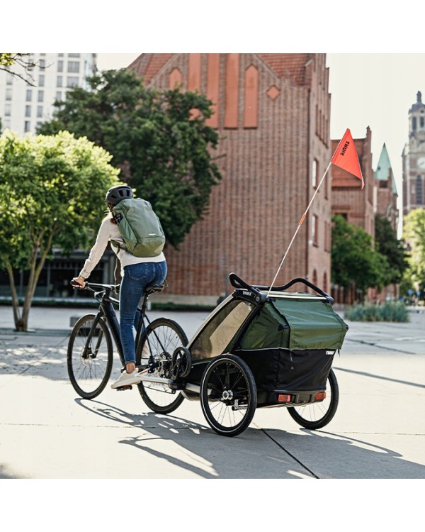 Дитячий велосипедний причіп Thule Chariot Cab 2. THULE CHARIOT 2 DOUBLE CAB BICYCLE TRAILER ДВОМІСНИЙ ДВОМІСНИЙ ВІЗОК