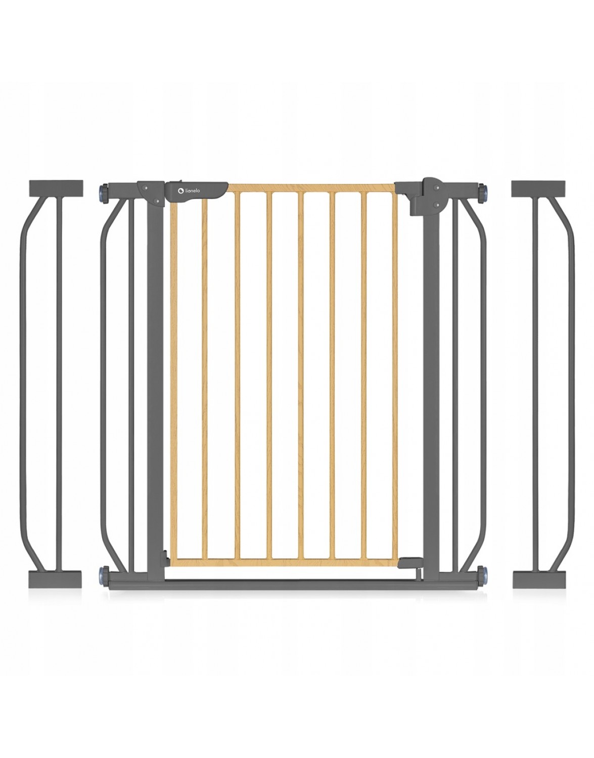 Защитные ворота LIONELO TRUUS, защитные ворота для дверей, лестниц до 105 см, коричневые и бежевые оттенки 5903771705912
