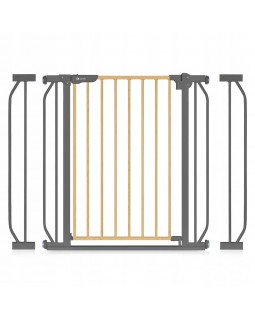 Захисні ворота LIONELO TRUUS, захисні ворота для дверей, сходів до 105 см, коричневі і бежеві відтінки 5903771705912
