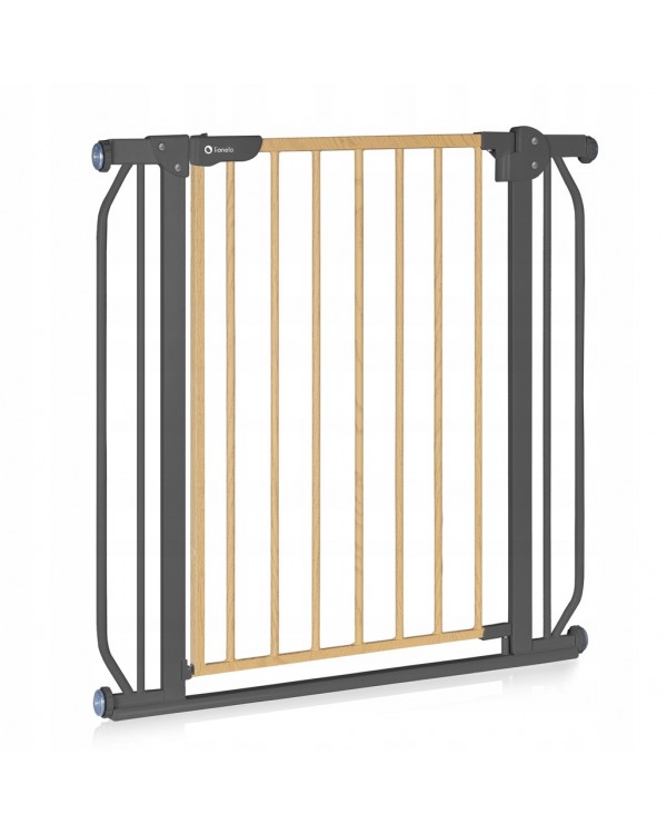 Защитные ворота LIONELO TRUUS, защитные ворота для дверей, лестниц до 105 см, коричневые и бежевые оттенки 5903771705912
