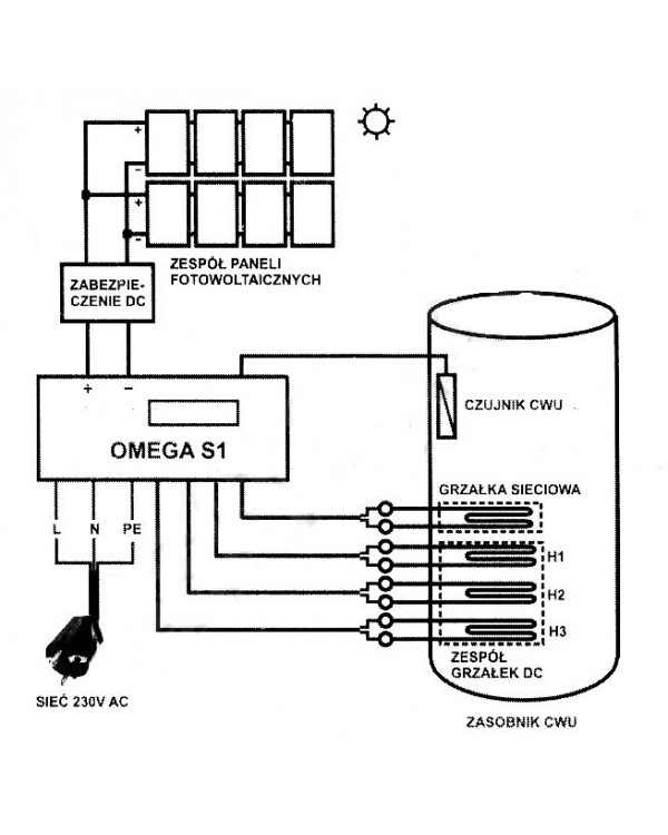 Контроллер нагревателя для подогрева воды Omega S1